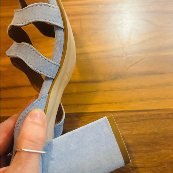Maguire Light Blue Suede Block Heel Sandals – Made in Italy – Size 37 - Picture 9 of 13